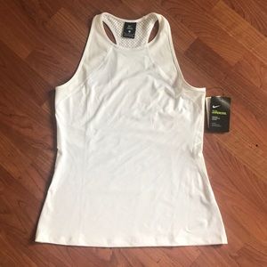 Nike white hypercool tank top
